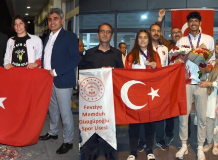 LİSELER GENÇLİK OYUNLARINDA MADALYA KAZANAN SPORCULAR KAYSERİ’YE DÖNDÜ