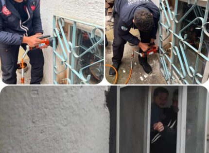 EVDE KİLİTLİ KALAN ÇOCUĞUN YARDIMINA İTFAİYE YETİŞTİ