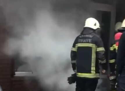 İŞ YERİ DEPOSUNDA YANGIN