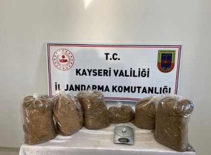 SATIŞA HAZIR 16 KİLO 600 GRAM KAÇAK TÜTÜN ELE GEÇİRİLDİ
